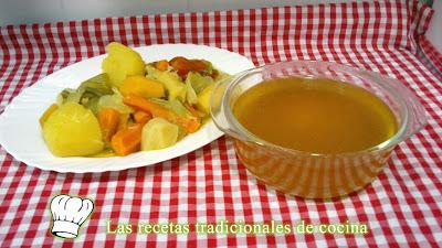 Receta de Caldo de Verduras Receta de Caldo de Verduras