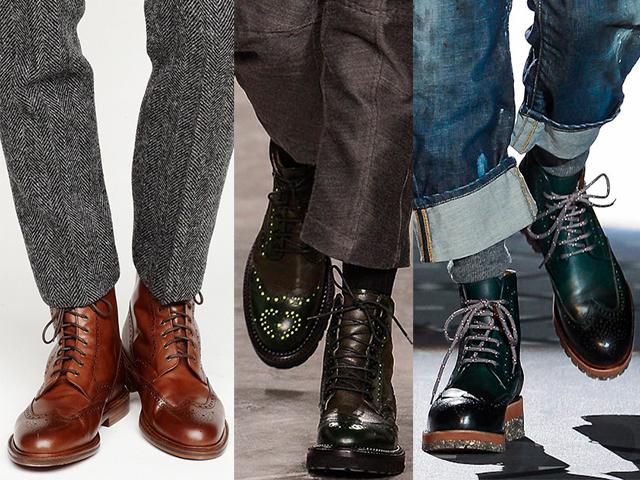 moda zapatos hombre BOTAS BROGUE