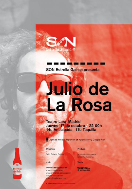 JULIO DE LA ROSA EN EL TEATRO LARA (MADRID): JUEVES 17 DE OCTUBRE