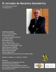III Jornadas de Mecánica Geométrica III Jornadas de Mecánica Geométrica en la ULL