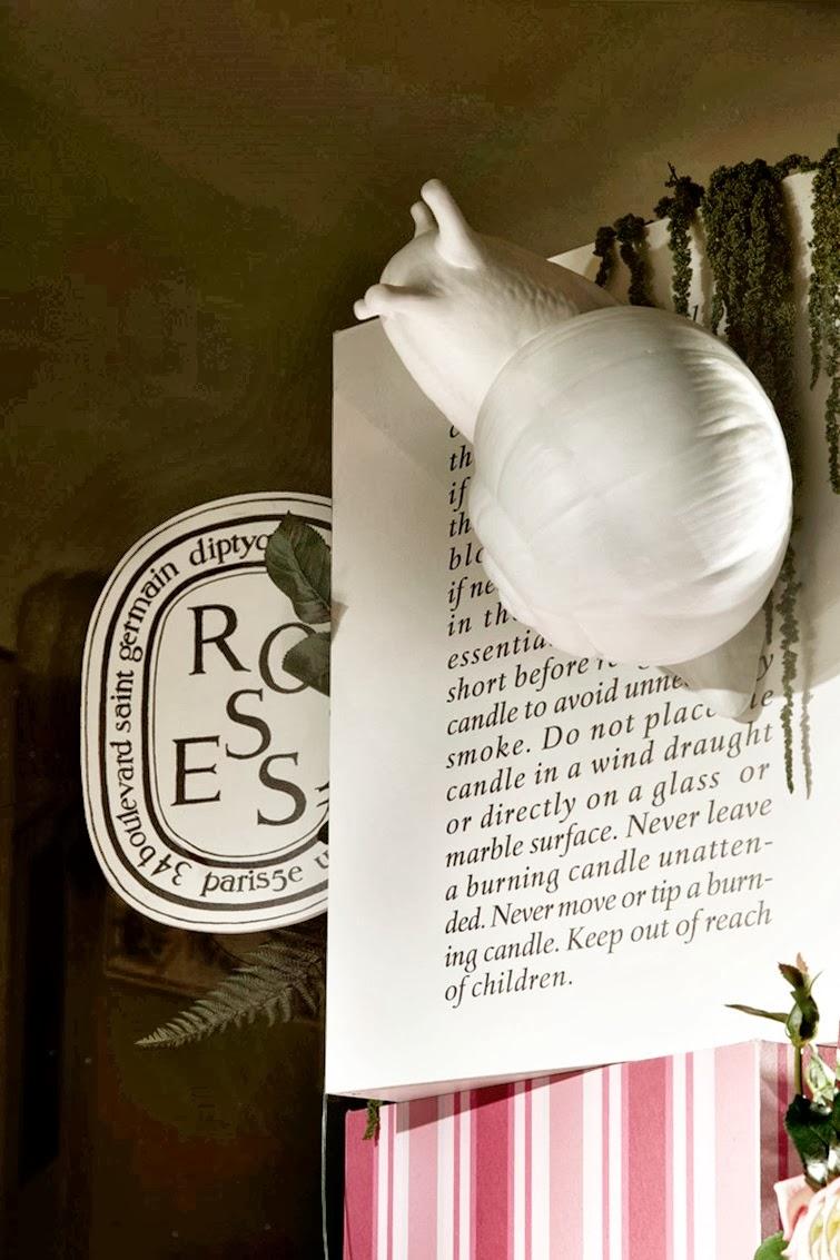 escaparatismo: caracoles y Diptyque! escaparatismo: caracoles y Diptyque!