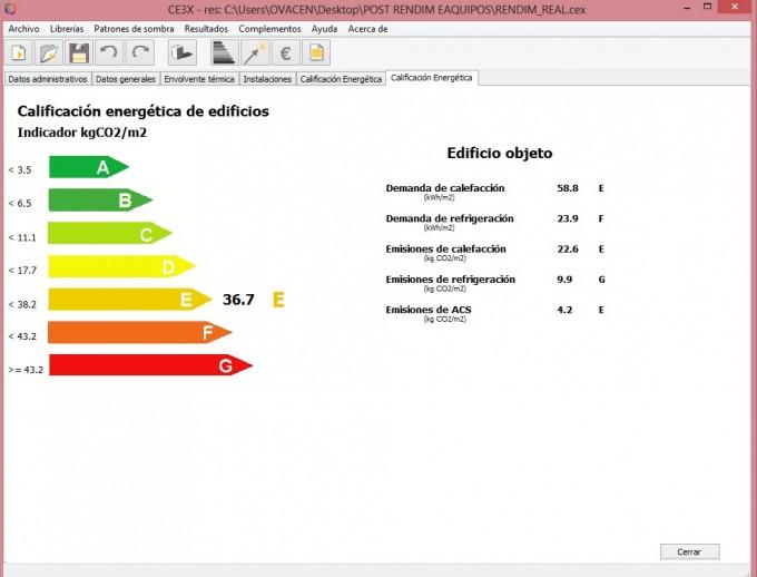 calificacion energetica segun equipo climatizacion