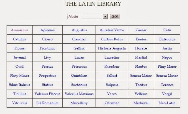Textos en latín gratis: The Latin Library
