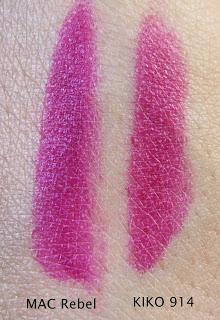 Rebel MAC vs 914 KIKO Rebel MAC vs 914 KIKO
