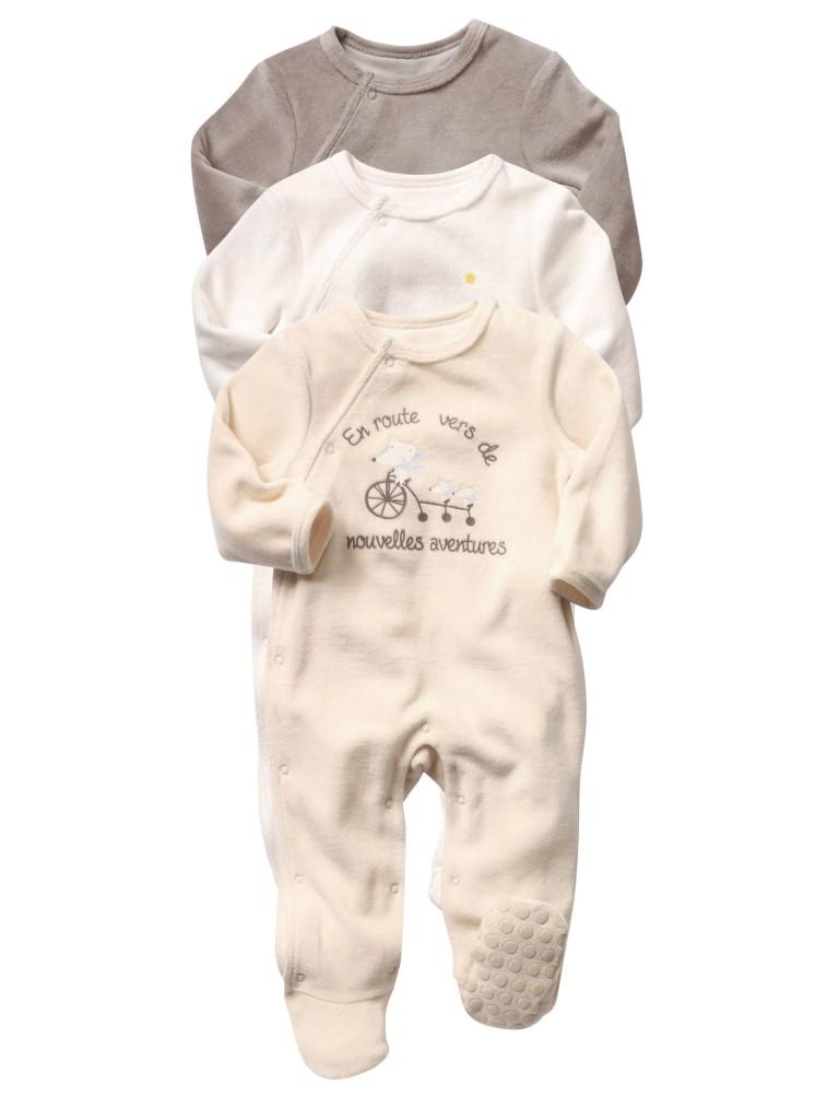 La moda para el bebé, de Vertbaudet pack-pijamas-vertbaudet