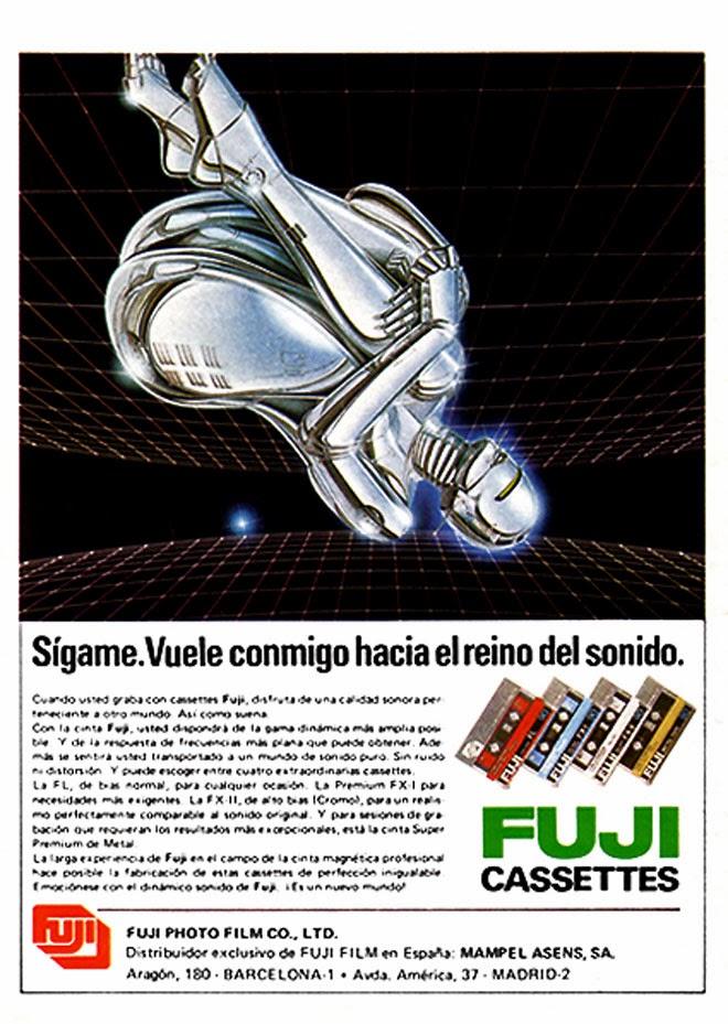 Cassettes Fuji Publicidad de los años 80 Cassettes Fuji Publicidad de los años 80