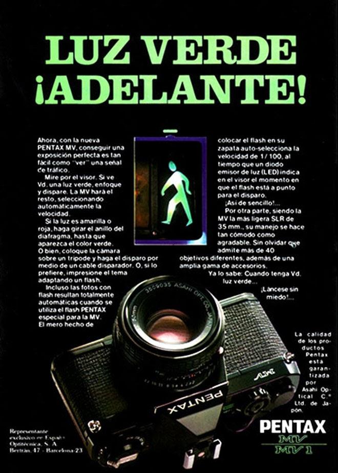Pentax Publicidad de los años 80 Pentax Publicidad de los años 80