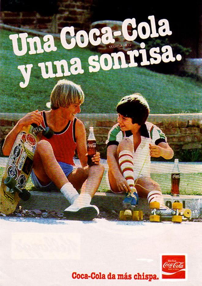 Coca Cola chispa Publicidad de los años 80 Coca Cola chispa Publicidad de los años 80
