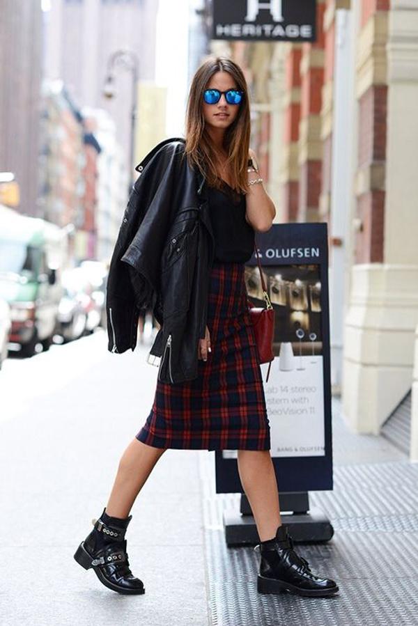 How to wear: Plaid Midi Skirt! inspiration_plaid_midi_skirt
