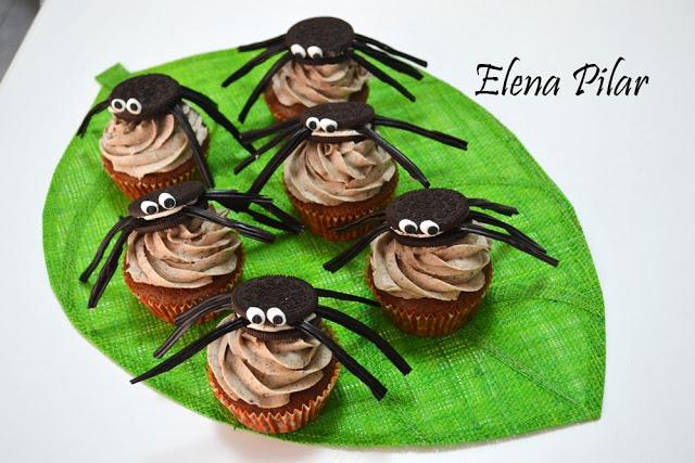 Cupcakes-Araña para Halloween (o Cupcakes de Oreo para cualquier día del año)