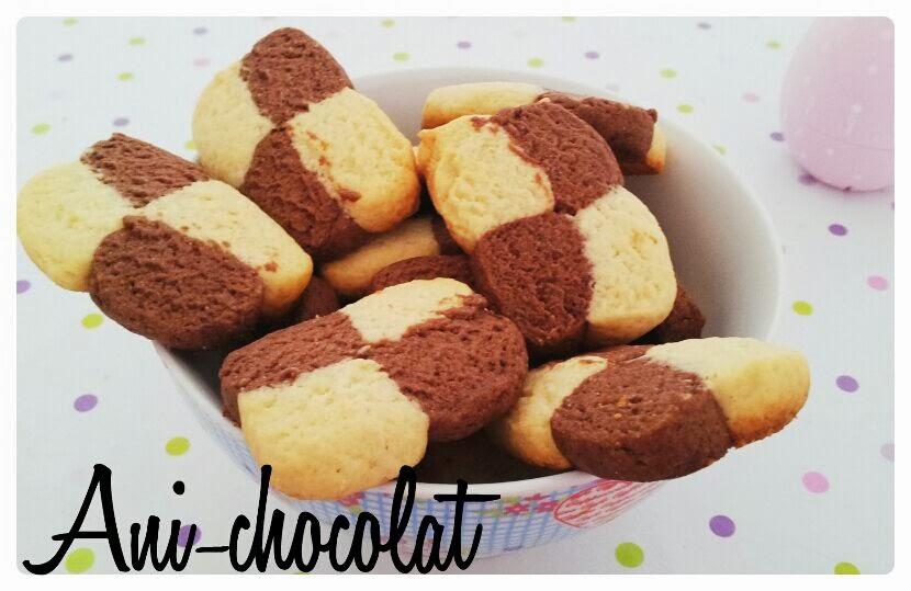 Galletas blancas y negras Galletas blancas y negras