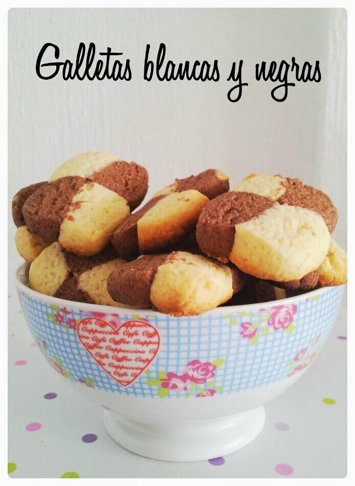 Galletas blancas y negras Galletas blancas y negras