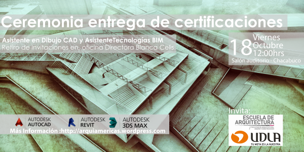 Certificaciones UDLA CAD BIM 2013