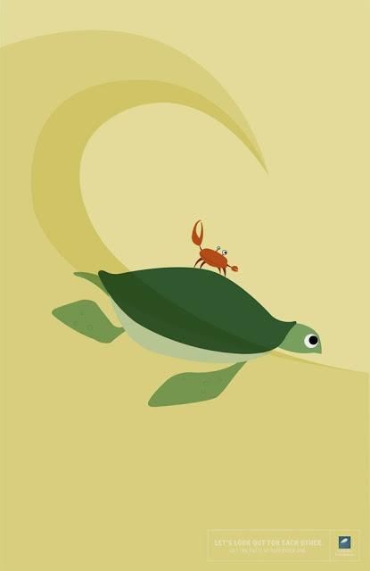 Surfrider: publicidad minimal llena de solidaridad Surfrider: publicidad minimal llena de solidaridad