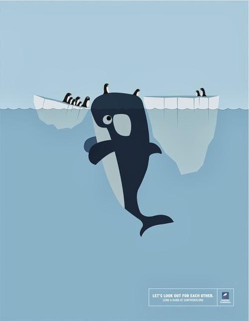 Surfrider: publicidad minimal llena de solidaridad Surfrider: publicidad minimal llena de solidaridad