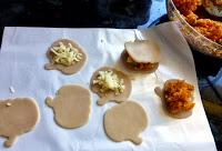 Empanadillas de Calabaza, avellanas y queso con toque de Amaretto