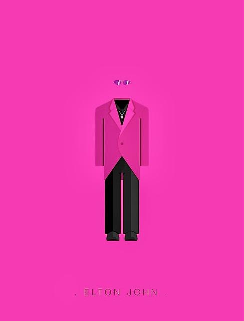 Las prendas de vestir más famosas de la música, ilustradas a lo minimal Las prendas de vestir más famosas de la música, ilustradas a lo minimal
