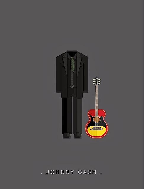 Las prendas de vestir más famosas de la música, ilustradas a lo minimal Las prendas de vestir más famosas de la música, ilustradas a lo minimal