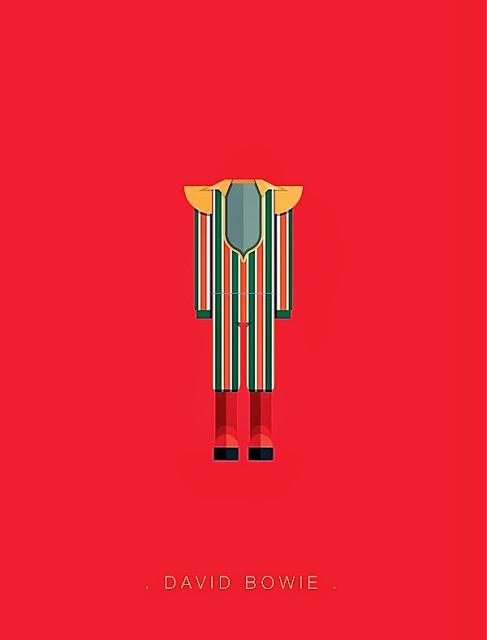 Las prendas de vestir más famosas de la música, ilustradas a lo minimal Las prendas de vestir más famosas de la música, ilustradas a lo minimal