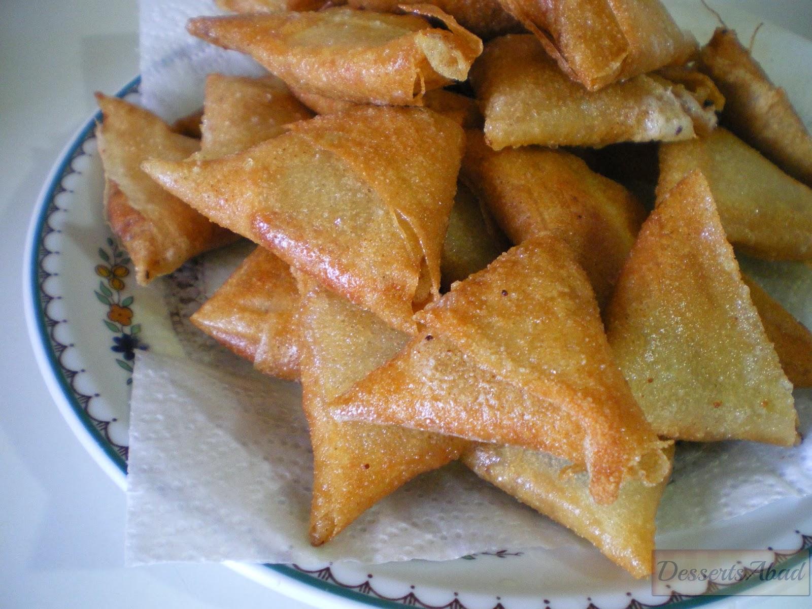 Briouats de almendras Briouats de almendras