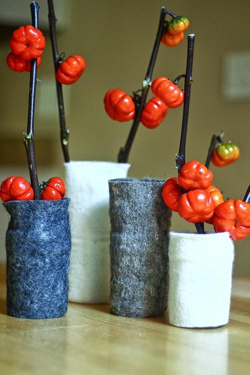 DIY...FLOREROS CON FIELTRO DIY...FLOREROS CON FIELTRO