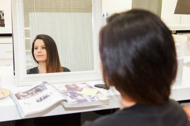 Probando el tratamiento Cellophanes de Sebastian en Maryl Peluquería y Belleza