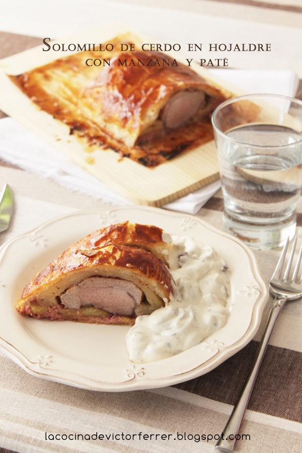 Paso a paso: Solomillo de cerdo en hojaldre con manzana y paté. Paso a paso: Solomillo de cerdo en hojaldre con manzana y paté.