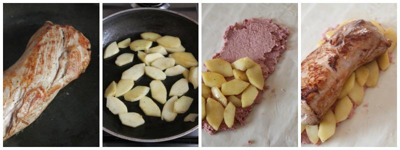 Paso a paso: Solomillo de cerdo en hojaldre con manzana y paté. Paso a paso: Solomillo de cerdo en hojaldre con manzana y paté.