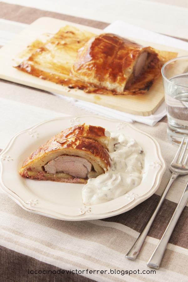 Paso a paso: Solomillo de cerdo en hojaldre con manzana y paté. Paso a paso: Solomillo de cerdo en hojaldre con manzana y paté.