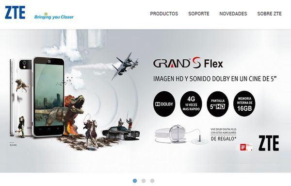 El fabricante de smartphones ZTE lanza su página web en español zte-spanish
