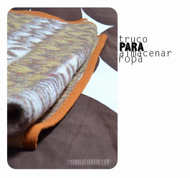 Guardar ropa sin ocupar espacio Guardar ropa sin ocupar espacio