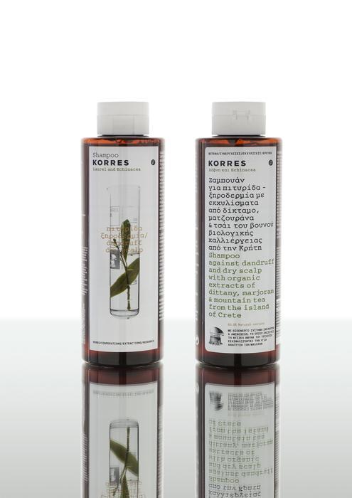 Nueva linea Capilar Korres, soluciones para Todo Tipo de Cabello Korres Champu Laurel y Equinacea