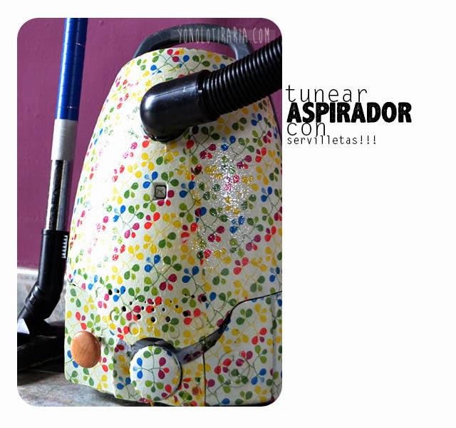 Tunear aspirador con decoupage Tunear aspirador con decoupage