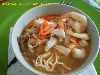 XIA MAIN (SOPA DE PASTA CON GAMBAS) XIA MAIN (SOPA DE PASTA CON GAMBAS)