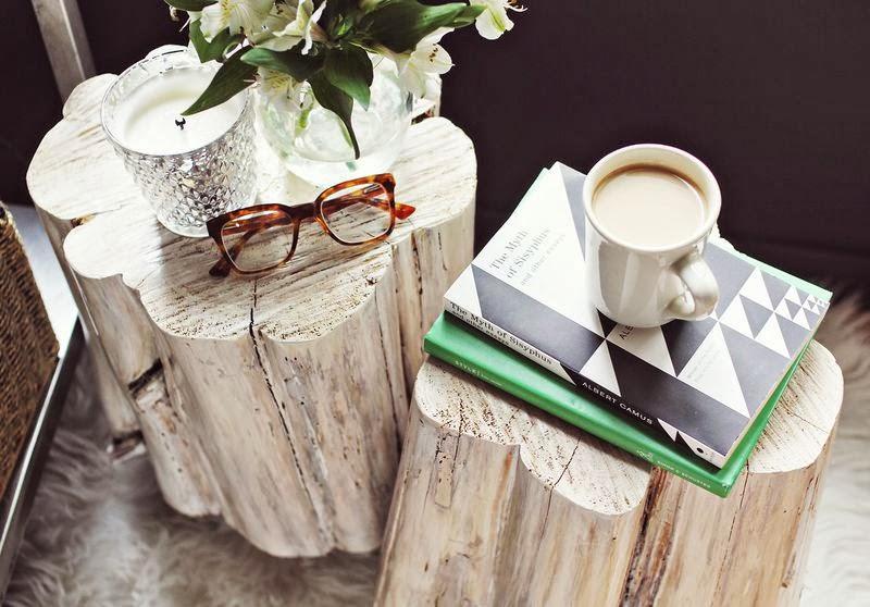 DIY Mesitas-tronco DIY Mesitas-tronco