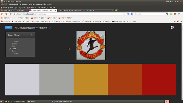 Proyecto TEWC: Paletas de colores (II) Proyecto TEWC: Paletas de colores (II)