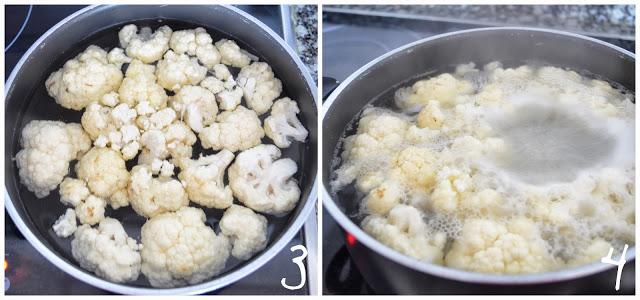 Coliflor al horno + Bechamel Light Coliflor al horno + Bechamel Light