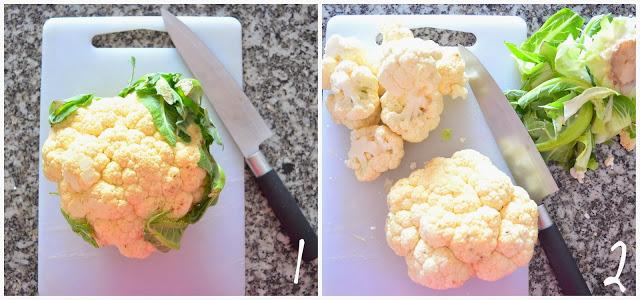 Coliflor al horno + Bechamel Light Coliflor al horno + Bechamel Light