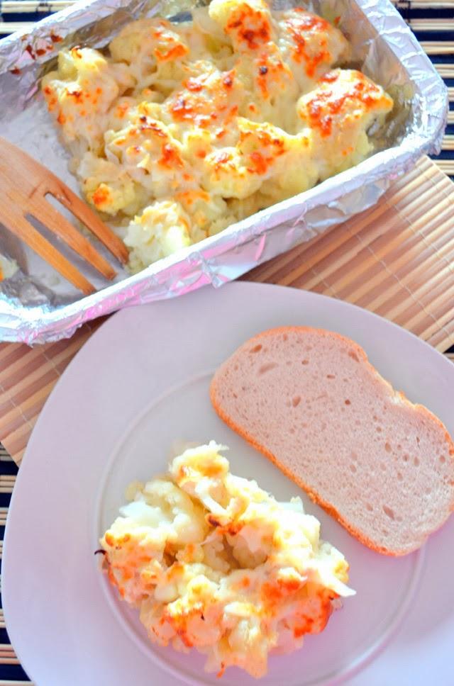 Coliflor al horno + Bechamel Light Coliflor al horno + Bechamel Light
