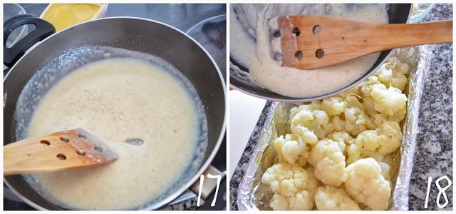 Coliflor al horno + Bechamel Light Coliflor al horno + Bechamel Light