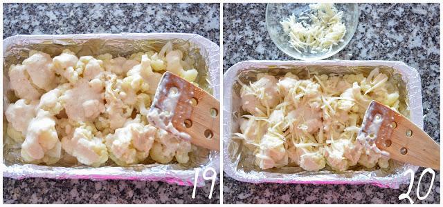 Coliflor al horno + Bechamel Light Coliflor al horno + Bechamel Light
