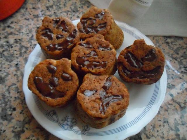 Muffins de calabaza y pipas de calabaza Muffins de calabaza y pipas de calabaza