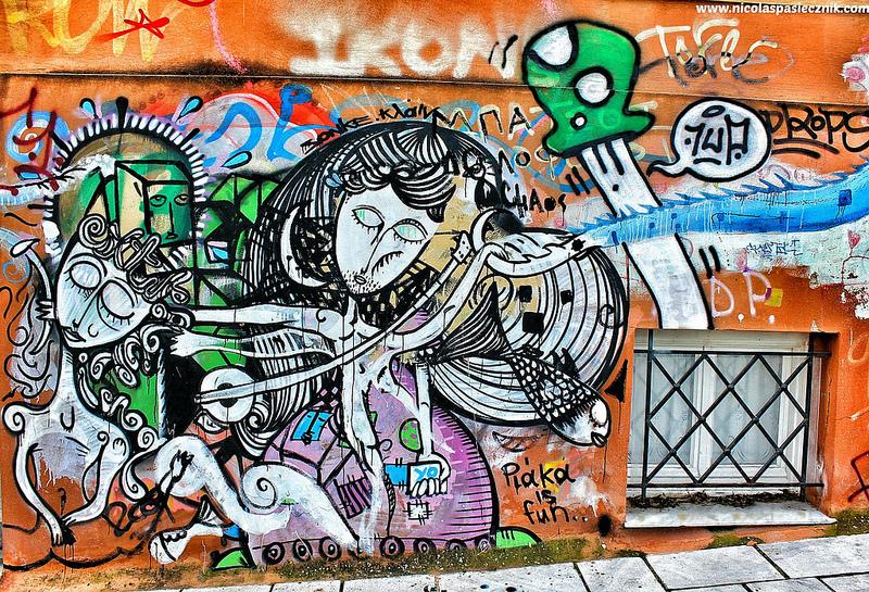 Graffittis de Atenas: color y creatividad en tiempos difíciles Graffittis de Atenas: color y creatividad en tiempos difíciles