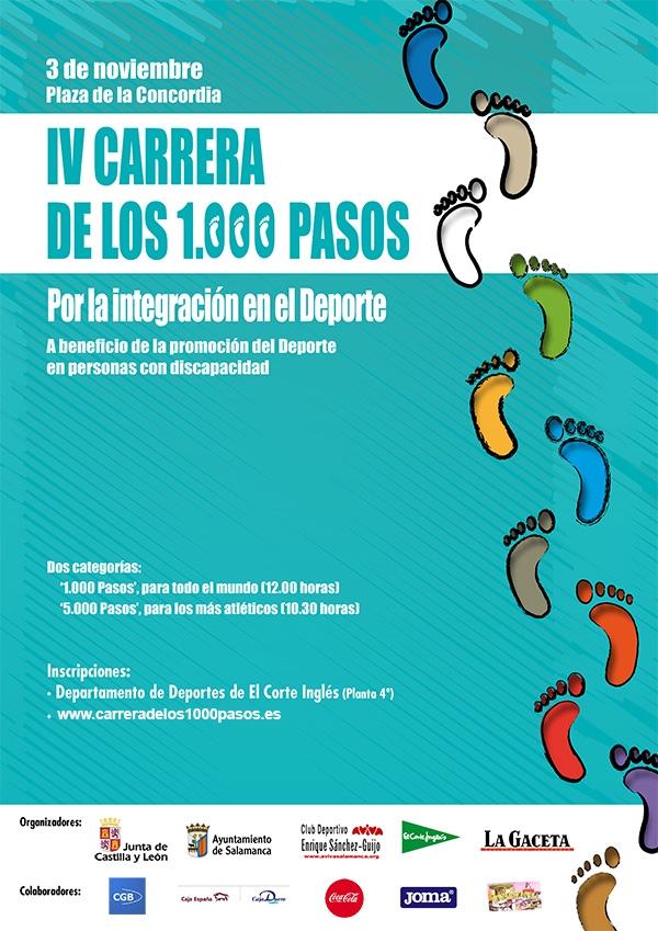 IV Carrera solidaria y popular de los 1.000 pasos: Por la Integración del Deporte en Salamanca IV Carrera solidaria y popular de los 1.000 pasos: Por la Integración del Deporte en Salamanca