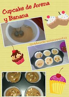 Cupcake de Avena y Banano