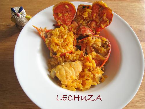 Arroz rape bogavante sorteo mariscada