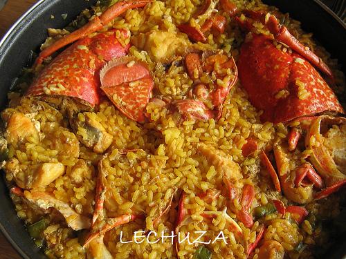 Arroz rape bogavante sorteo mariscada