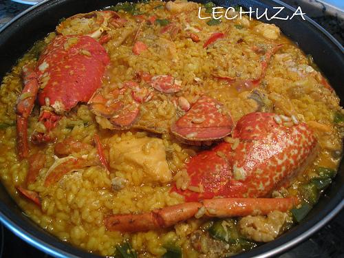 Arroz rape bogavante sorteo mariscada