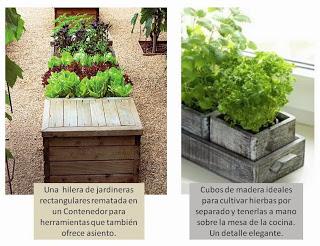 Cultivar hierbas en Jardineras de Madera Cultivar hierbas en Jardineras de Madera