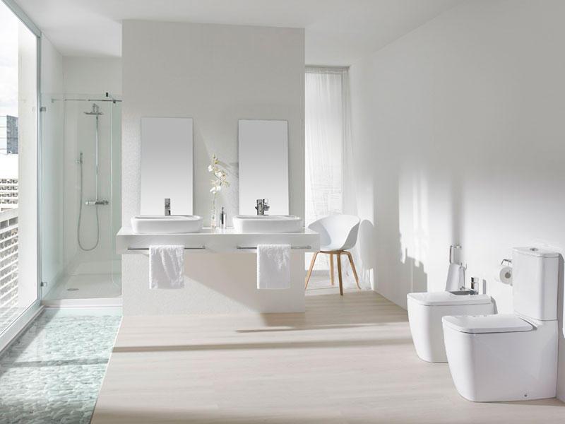 El color blanco en los baños El color blanco en los baños